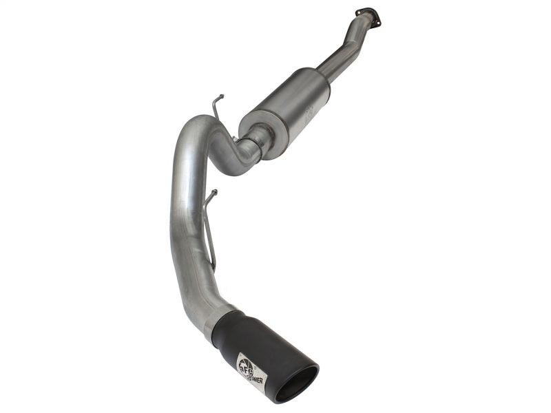 aFe MACHForce XP SS Exhaust 4in Cat-Back w/ Black Tip 2015 Ford F-150 EcoBoost V6 2.7/3.5Ltt - Burkken Auto Parts