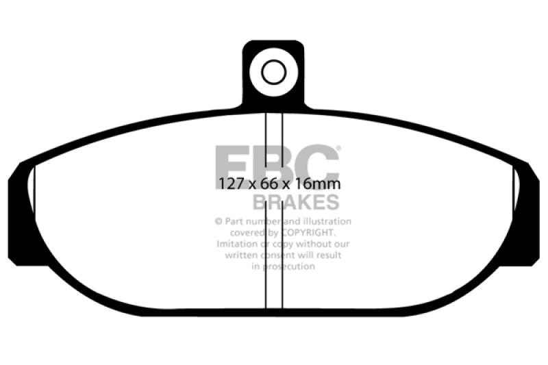 EBC 85-93 Volvo 740 2.1 (Girling) Greenstuff Front Brake Pads - Burkken Auto Parts