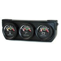 Autometer AutoGage 1.5in 0-100 PSI Oil Press/ 18 Volt / 280 Deg Water Temp Gauge Console - Burkken Auto Parts
