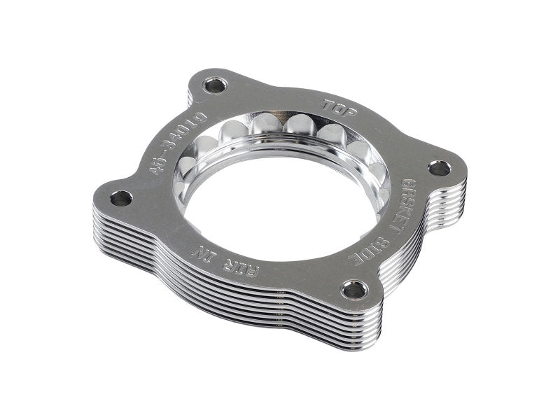 aFe 07-13 Chevrolet Silverado 1500/GMC Sierra 1500 Silver Bullet Throttle Body Spacer - Silver - Burkken Auto Parts