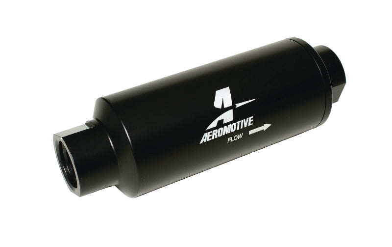 Aeromotive In-Line Filter - (AN-12 ORB) 10 Micron Microglass Element - Burkken Auto Parts