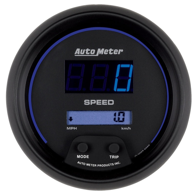 Autometer Cobalt Digital 85.7mm Black Electric Programable Speedometer - Burkken Auto Parts