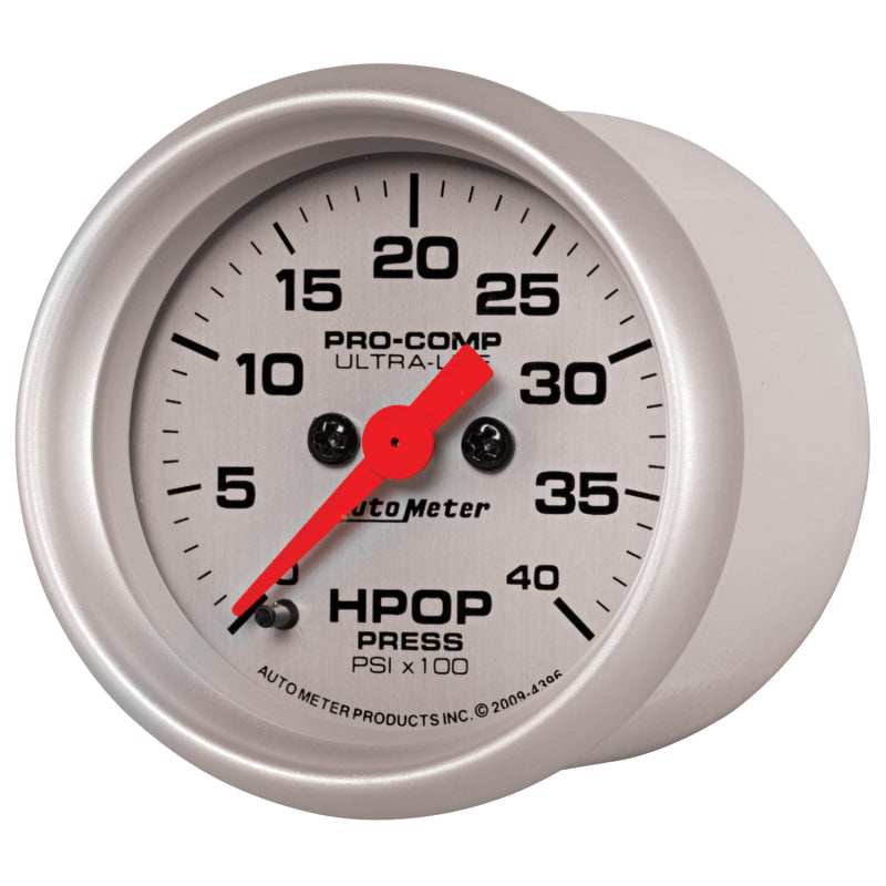 Autometer Ultra-Lite 2 1/16in Electrical 0-4000 PSI High Press Oil Pressure Gauge 94-07 Ford 7.3L - Burkken Auto Parts