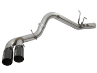 aFe Victory Series 4in 409-SS DPF-Back Exhaust w/ Dual Black Tips 2017 GM Duramax V8-6.6L(td) L5P - Burkken Auto Parts