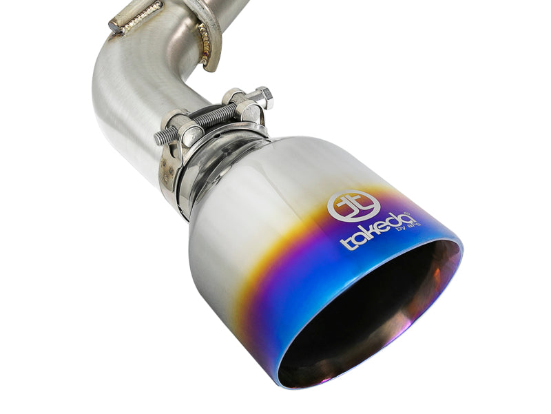 aFe Takeda 2.5in 304 SS Axle-Back Exhaust w/ Blue Flame Tips 16-18 Infiniti Q50 V6-3.0L (tt) - Burkken Auto Parts