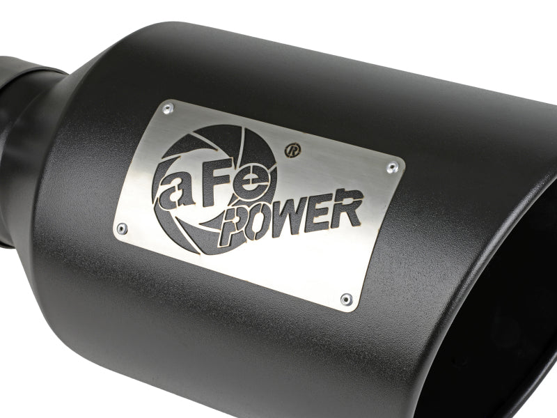 aFe Power MACH Force-Xp 409 Stainless Steel Clamp-on Exhaust Tip Black - Burkken Auto Parts