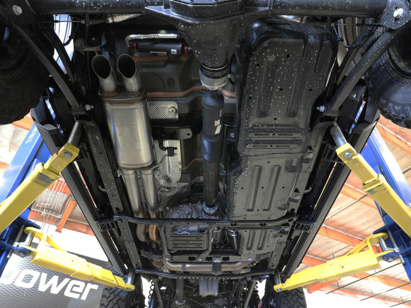 aFe 2021+ Jeep Wrangler JL (392 V8-6.4L) Rock Basher 3in. 304 Stainless Steel Cat-Back Exhaust - Burkken Auto Parts