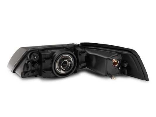 Raxiom 99-04 Ford Mustang Axial Series OEM Style Replacement Headlights- Black Housing (Smoked Lens)