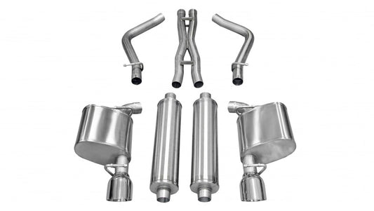 Corsa 2011-2013 Chrysler 300 R/T 5.7L V8 Polished Sport Cat-Back Exhaust - Burkken Auto Parts