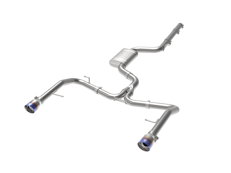 afe 19-21 VW Jetta GLI (MKVII) L4-2.0L (t) MACH Force-Xp 304 SS Cat-Back Exhaust System Blue Tips - Burkken Auto Parts