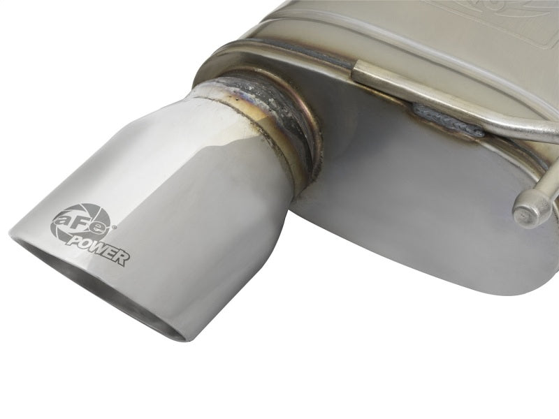 aFe MACHForce XP 2.5in 409 Stainless Axle Back Exhaust w/Stainless Tips 15-17 Ford Mustang I4-2.3L - Burkken Auto Parts