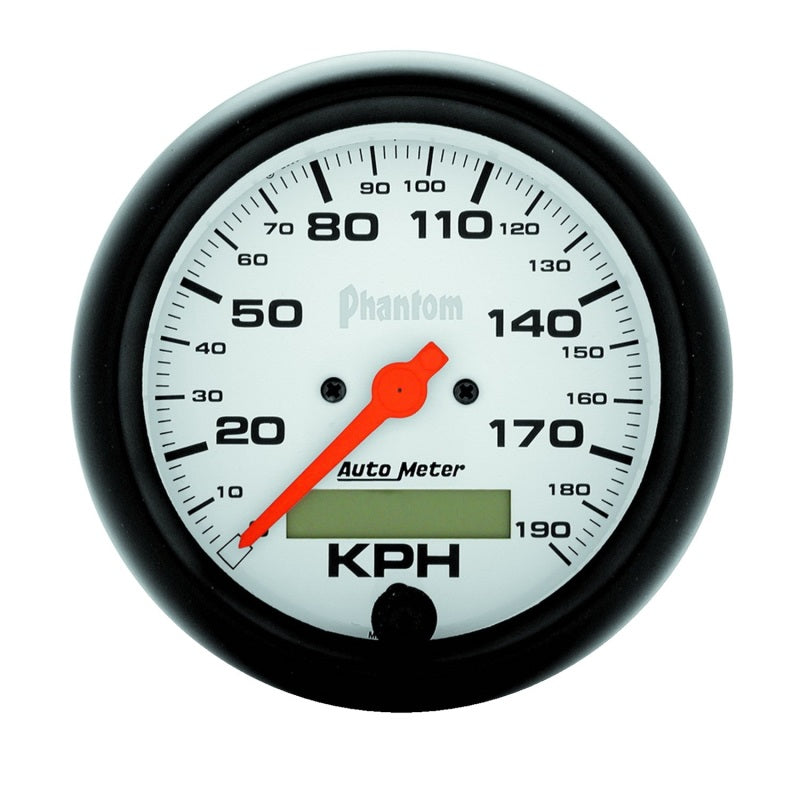 Autometer Phantom 3-3/8in 120MPH Speedometer Electric Program w/ LCD Odometer - Burkken Auto Parts