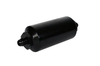 Aeromotive In-Line Filter - (AN-6 Male) 10 Micron Fabric Element Bright Dip Black Finish - Burkken Auto Parts