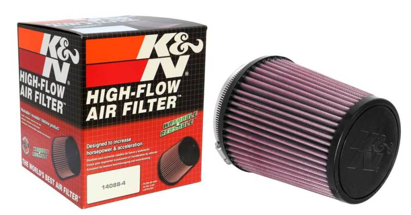 K&N Universal Air Filter 4in Flange / 5-3/8in Base / 4-1/2in Top / 6in Height - Burkken Auto Parts