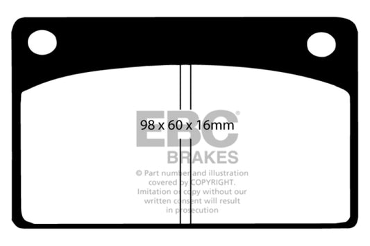 EBC 66-68 Volvo 140 1.8 Greenstuff Front Brake Pads - Burkken Auto Parts