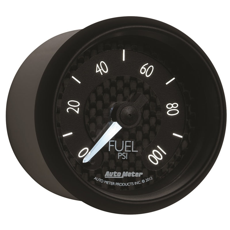 Autometer GT Series 52mm Full Sweep Electronic 0-100 PSI Fuel Pressure Gauge - Burkken Auto Parts