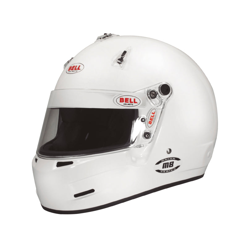 Bell M8 SA2020 V15 Brus Helmet - Size 58-59 (White) - Burkken Auto Parts