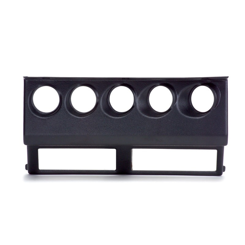 Autometer 87-95 Jeep Wrangler YJ Black Cluster Bezel - Holds Five 2-1/16in Gauges - Burkken Auto Parts