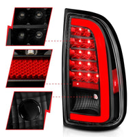 ANZO 00-06 Toyota Tundra LED Taillights w/ Light Bar Black Housing Clear Lens - Burkken Auto Parts