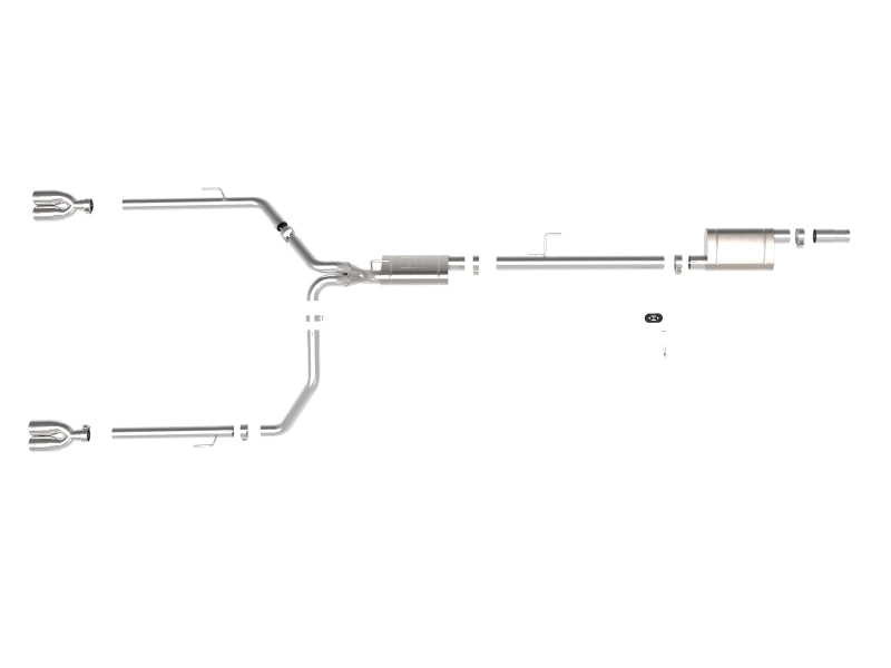 aFe Vulcan Series 3in-2-1/2in 304 SS Cat-Back 2020 Jeep Gladiator (JT) V6-3.6L w/ Polished Tips - Burkken Auto Parts