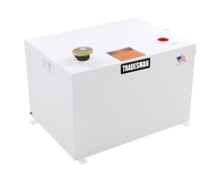 Tradesman Steel Rectangular Liquid Storage Tank - White - Burkken Auto Parts