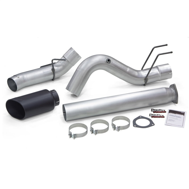 Banks Power 2017 Ford 6.7L 5in Monster Exhaust System - Single Exhaust w/ Black Tip - Burkken Auto Parts