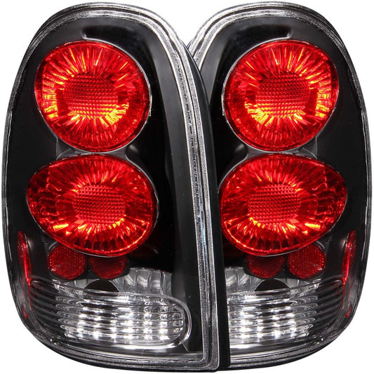 ANZO 1996-2000 Chrysler Voyager Taillights Black - Burkken Auto Parts