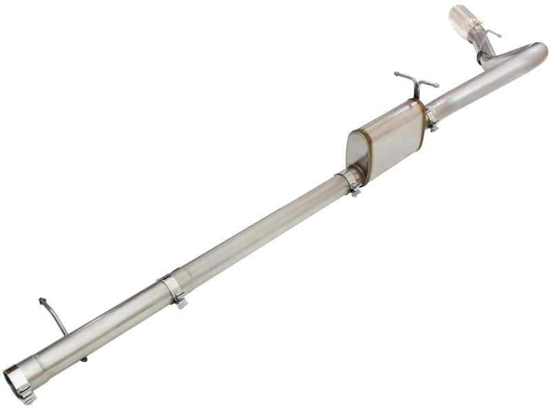 aFe MACHForce XP Exhaust 3in-3.5in SS Single Side Ext CB w/ Polish Tip 99-04 Ford F-250 V8 5.4L/6.8L - Burkken Auto Parts