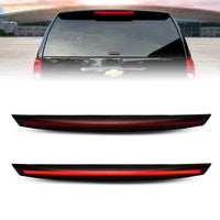 ANZO 2007-2014 Chevrolet Suburban 1500 LED 3rd Brake Light Black Housing Smoke Lens w/ Spoiler 1pc - Burkken Auto Parts