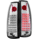 ANZO 1999-2000 Cadillac Escalade LED Taillights Chrome - Burkken Auto Parts