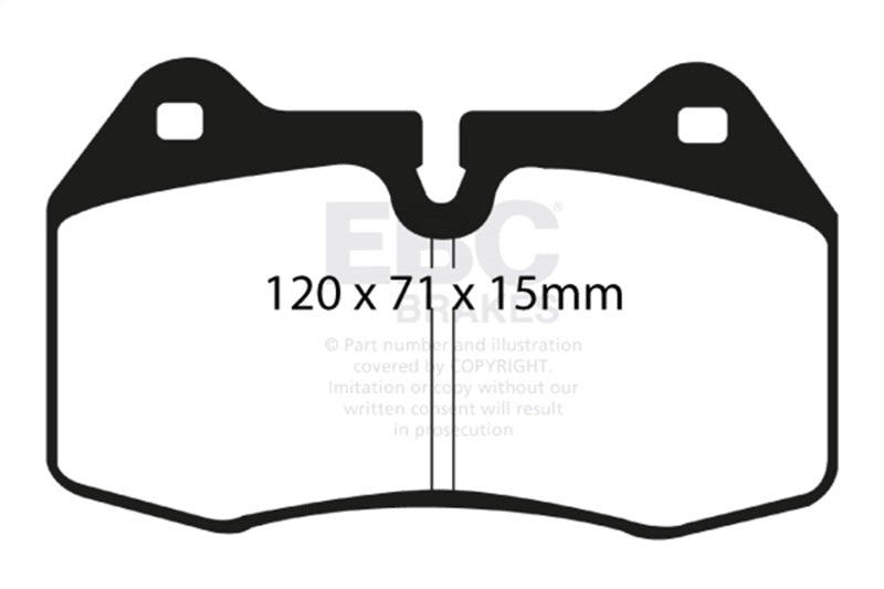 EBC 03-04 Infiniti G35 3.5 (Manual) (Brembo) Redstuff Front Brake Pads - Burkken Auto Parts