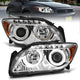 ANZO 2005-2010 Scion Tc Projector Headlights w/ Halo Chrome (CCFL) - Burkken Auto Parts