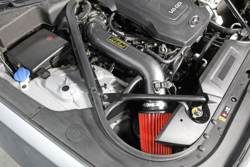 AEM 2015 Hyundai Genesis 3.8L-V6 F/I Silver Cold Air Intake - Burkken Auto Parts