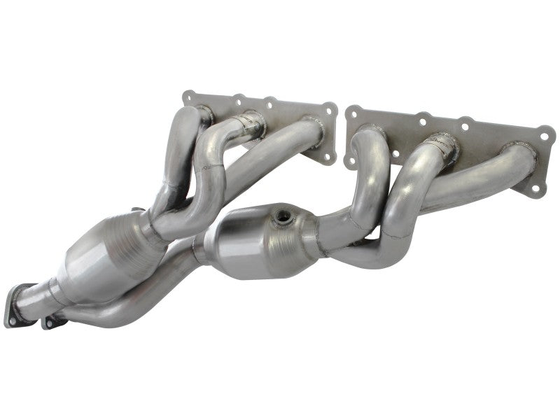 aFe 08-13 BMW 128i (E82/88) L6 3.0L Twisted Steel 304 Stainless Steel Long Tube Header w/ Cat - Burkken Auto Parts