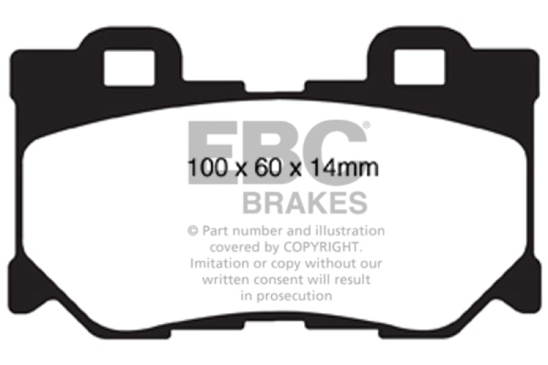 EBC 08-13 Infiniti FX50 5.0 Redstuff Rear Brake Pads - Burkken Auto Parts