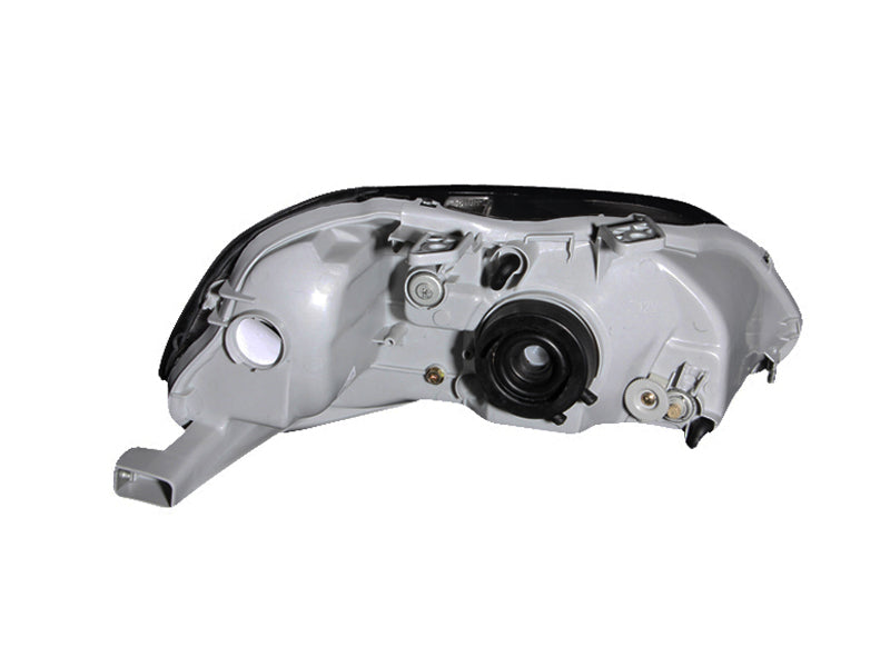 ANZO 1996-1998 Honda Civic Crystal Headlights Black - Burkken Auto Parts