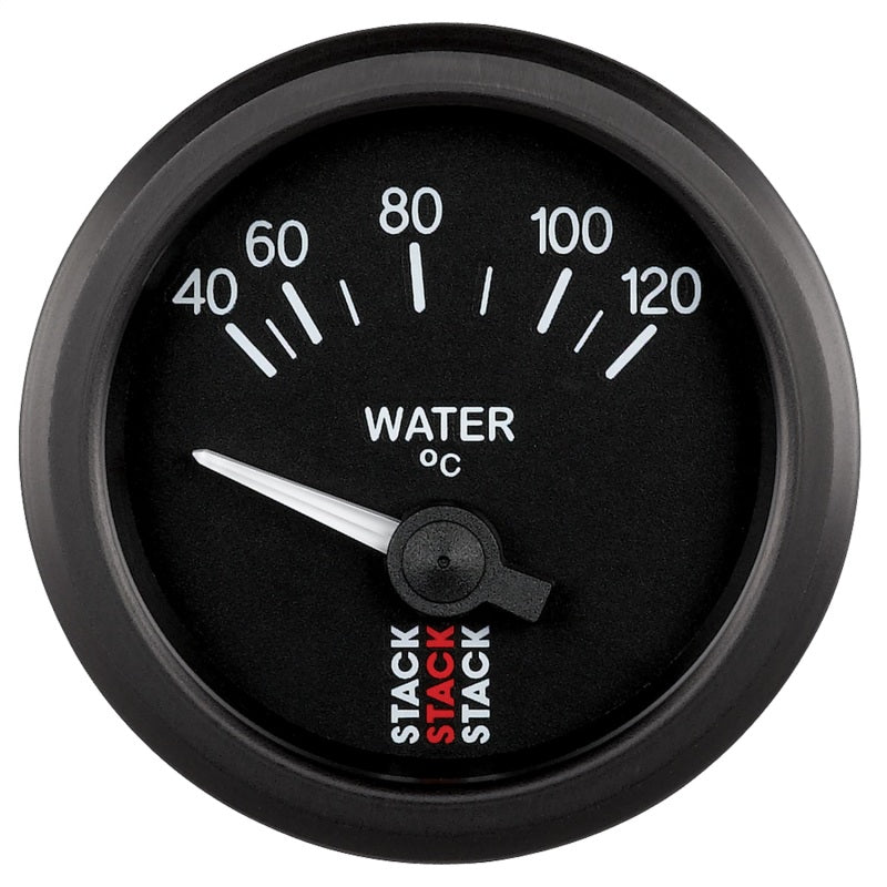 Autometer 52mm Stack Instruments 40-120 Degree C Electric Water Temperature Gauge - Black - Burkken Auto Parts