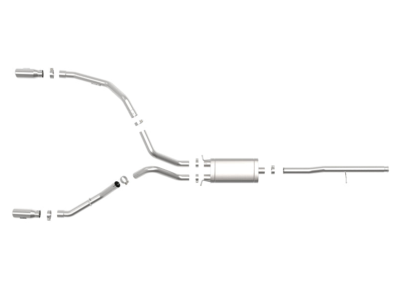aFe Apollo GT Series 3in 409SS GM Silverado/Sierra 1500 09-19 V6-4.3/V8-4.8/5.3L - Polished - Burkken Auto Parts