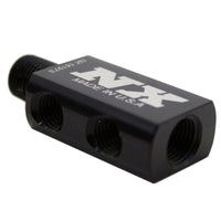 Nitrous Express Compact Distribution Block w/Gauge Port - Burkken Auto Parts