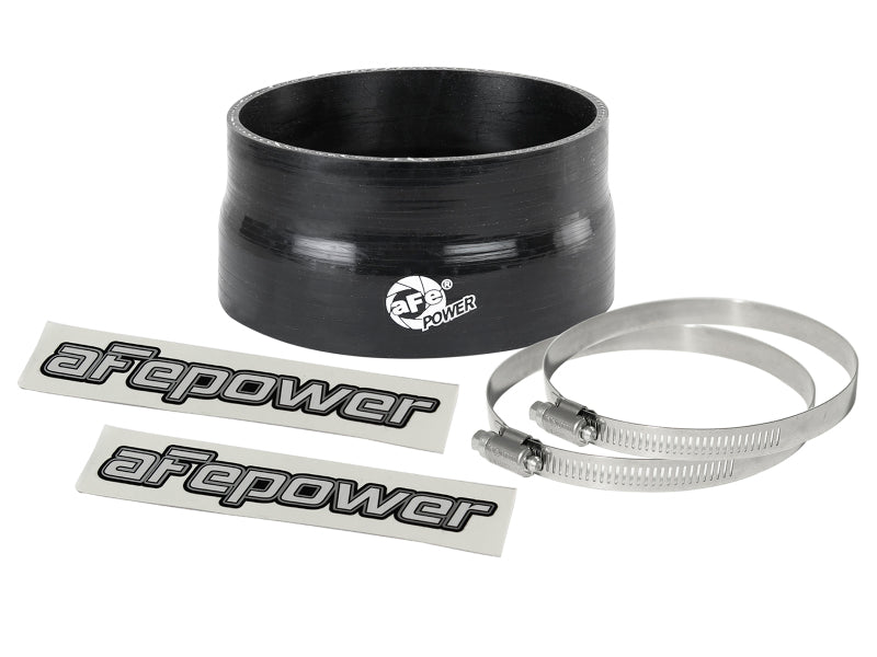 aFe Magnum FORCE CAI Univ. Silicone Coupling Kit (4in to 3.8in ID / 2in L) Reducer Coupler - Black - Burkken Auto Parts