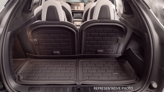 3D MAXpider 22-23 Rivian R1S Kagu Black 3Rd Row Seat Back Protector