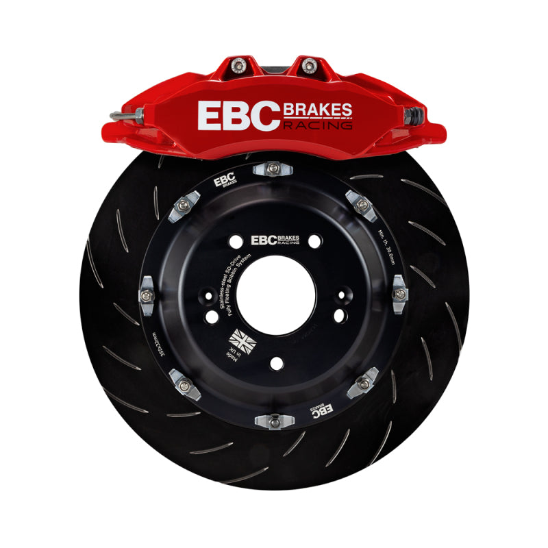 EBC Racing 00-06 BMW M3 (E46) Red Apollo-6 Calipers 355mm Rotors Front Big Brake Kit - Burkken Auto Parts