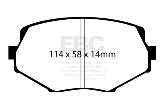 EBC 94-01 Mazda Miata MX5 1.8 Greenstuff Front Brake Pads - Burkken Auto Parts