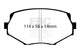 EBC 94-01 Mazda Miata MX5 1.8 Redstuff Front Brake Pads - Burkken Auto Parts