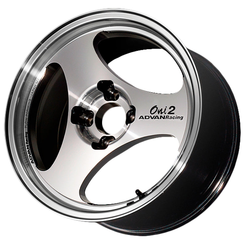 Advan ONI2 15x8.0 +30 4-100 Machining & Diamond Cut Wheel - Burkken Auto Parts
