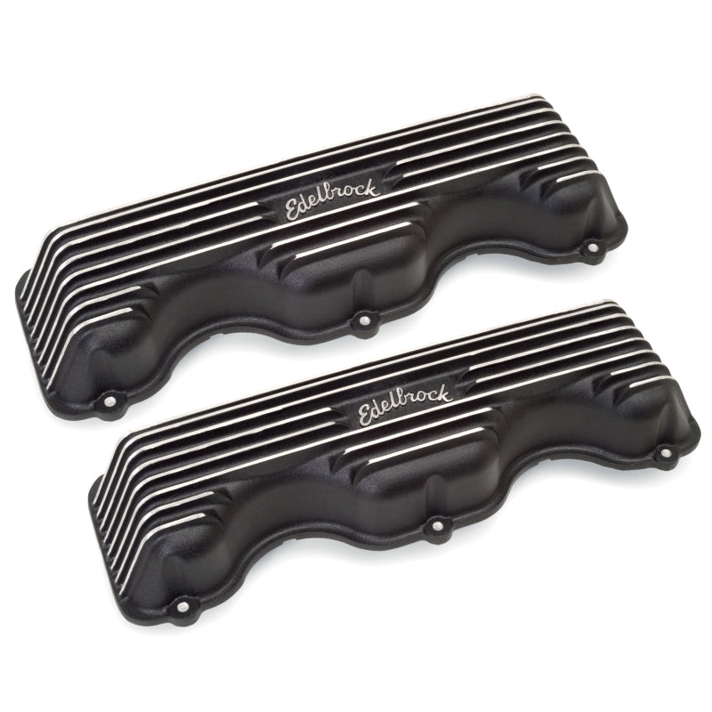 Edelbrock Valve Cover Classic Series Chevrolet W 348/409 CI V8 Black - Burkken Auto Parts