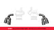 Corsa 2017-2024 Chevy Camaro SS 2.75in Inlet / 4in Outlet Polished Tip Kit (For Corsa Exhaust Only) - Burkken Auto Parts