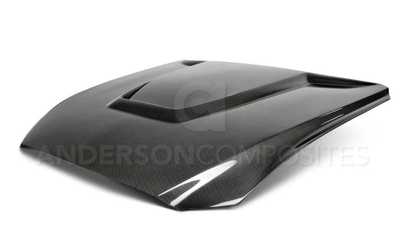 Anderson Composites 15-17 Ford Mustang (Excl. GT350/GT350R) Double Sided Hood - Burkken Auto Parts