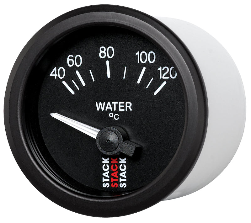 Autometer 52mm Stack Instruments 40-120 Degree C Electric Water Temperature Gauge - Black - Burkken Auto Parts