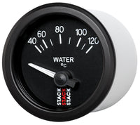 Autometer 52mm Stack Instruments 40-120 Degree C Electric Water Temperature Gauge - Black - Burkken Auto Parts